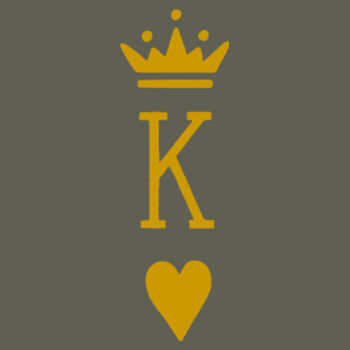 King Triblend Tee (Gold) Design