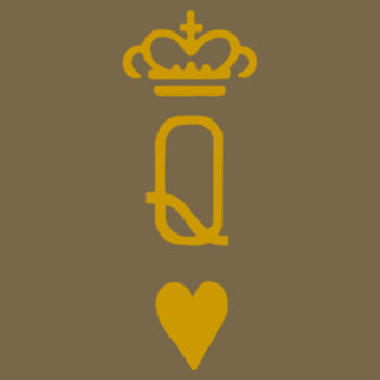 Queen Triblend Tee (Gold) Design