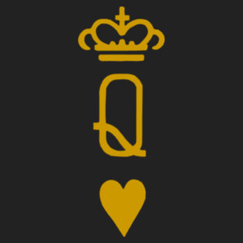 Queen Midweight Hooded Unisex Sweatshirt (Gold) Design